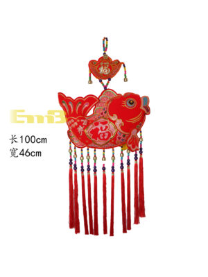 福*中国结*19款民族风2号弯鱼 1*50  100x46cm | EMBFOOD