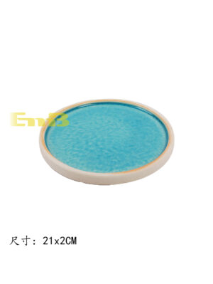 GM蓝天白边平盘 1*25 21x2cm | EMBFOOD
