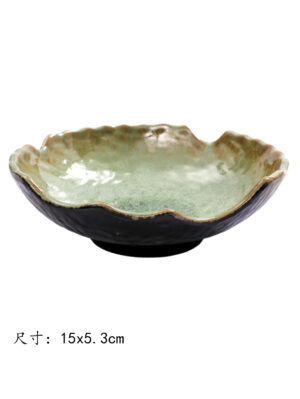 JM缺口多角碗(青绿)6寸 1*50 15x5.3cm | EMBFOOD