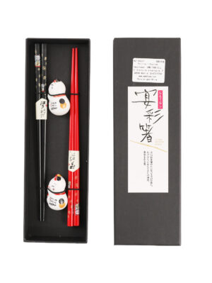 CF招财猫木筷黑盒套装 1*160 | EMBFOOD