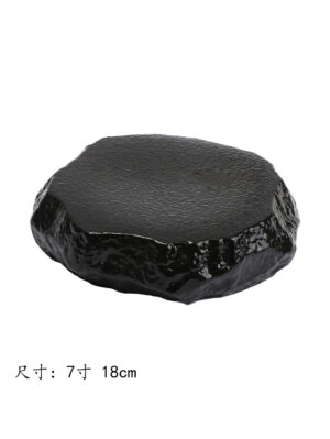 JM石板黑石头钵7寸18cm 1*30 | EMBFOOD