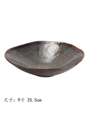 JM万绿拉丝荷口奇形碗9寸 1*23或25 25.5cm | EMBFOOD