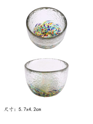 GM彩色透明酒杯(五彩) 1*100 5.7x4.2cm | EMBFOOD