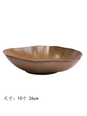 GM流金岁月异形碗10寸 1*24 26cm | EMBFOOD