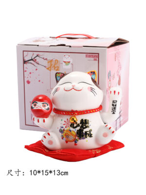 摇手招财猫 1*36 10*15*13cm 0201205E寸摇手猫 | EMBFOOD