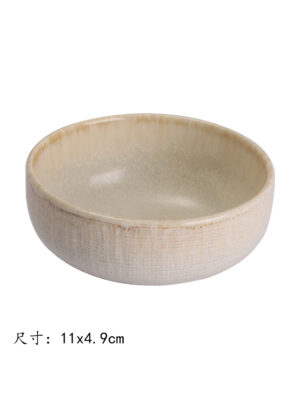 JM柴黄4.75寸碗 1*50 11x4.9cm | EMBFOOD