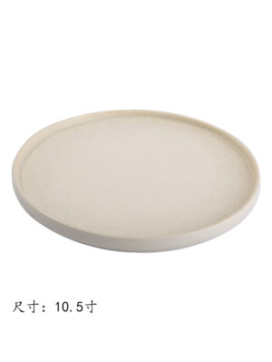 JM柴黄10.5寸布纹披萨盘 1*20 | EMBFOOD