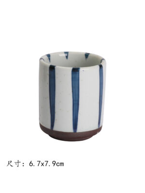 JM中号直身杯蓝条 6.7x7.9cm | EMBFOOD