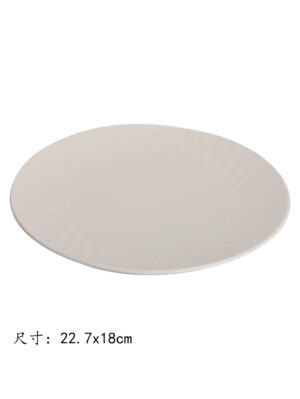 JM9寸雅格圆形浅式盘 1*50 22.7x18cm | EMBFOOD