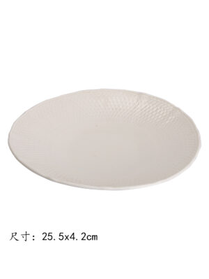 JM10寸朗星小脚汤盘 1*30 25.5x4.2cm | EMBFOOD