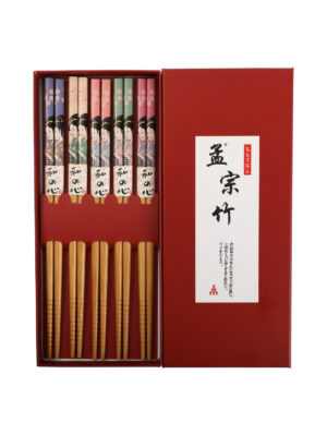 ZXK五色新款仕女图筷子*5双装/红盒 1*200盒 | EMBFOOD