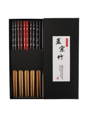 ZXK五色樱花筷子*5双装/黑盒 1*200盒 | EMBFOOD