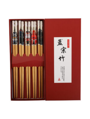ZXK五色日本武士筷子*5双装/红盒 1*200盒 | EMBFOOD