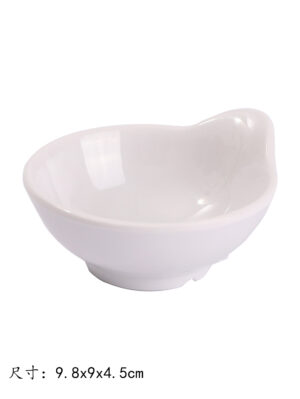 CF J140(4寸单耳碗)玉瓷 1*336 9.8x9x4.5cm | EMBFOOD