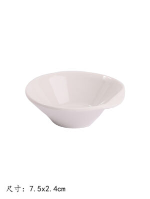 CF (3寸反边碟)密胺玉瓷 1*936 7.5x2.4cm | EMBFOOD