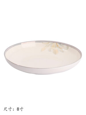 YY兰贵人饭盘-8寸 lgr-014 1*60 | EMBFOOD