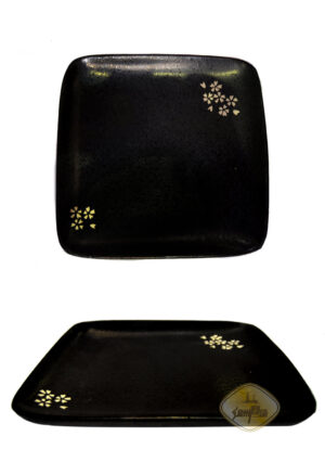 SF亚光樱花四方盘9寸 1*24 SFY174 22.5cm | EMBFOOD